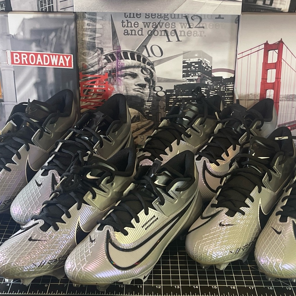 🏈NIKE VAPOR EDGE ELITE 360 2 GREY FOOTBALL CLEATS DA5457-002🏈